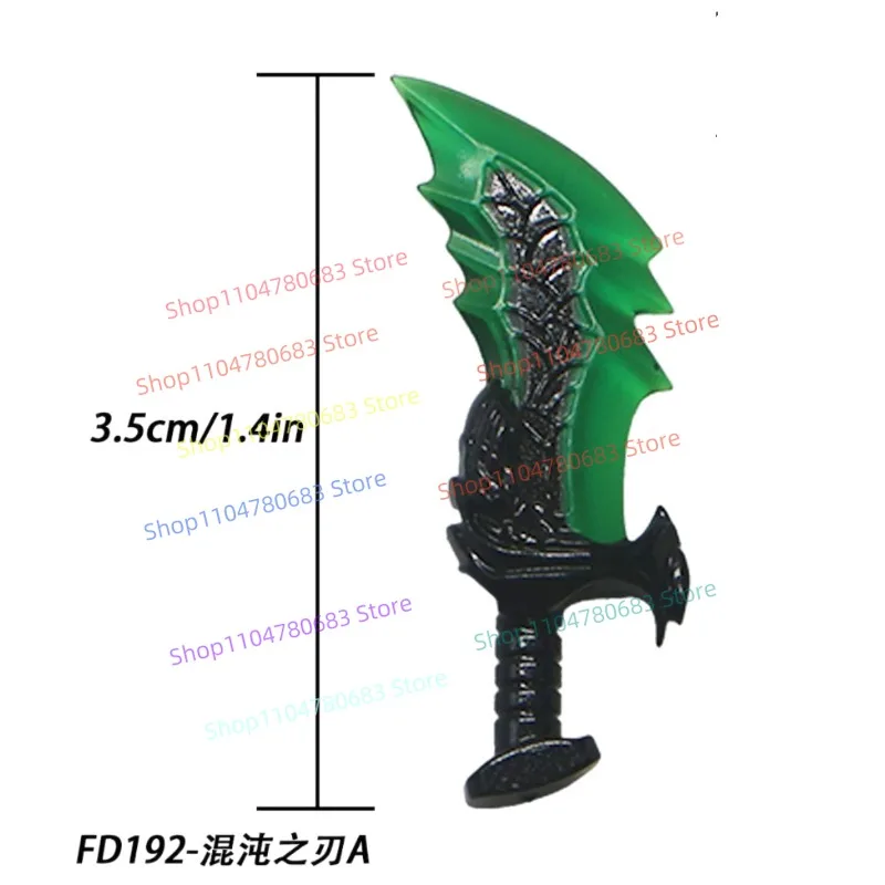 MOC Building Blocks Mini Figura Spada Lunga Scudo Accessorio Modello di Montaggio Display Anime Cartoon Giocattolo Decorazione Regalo Da Collezione