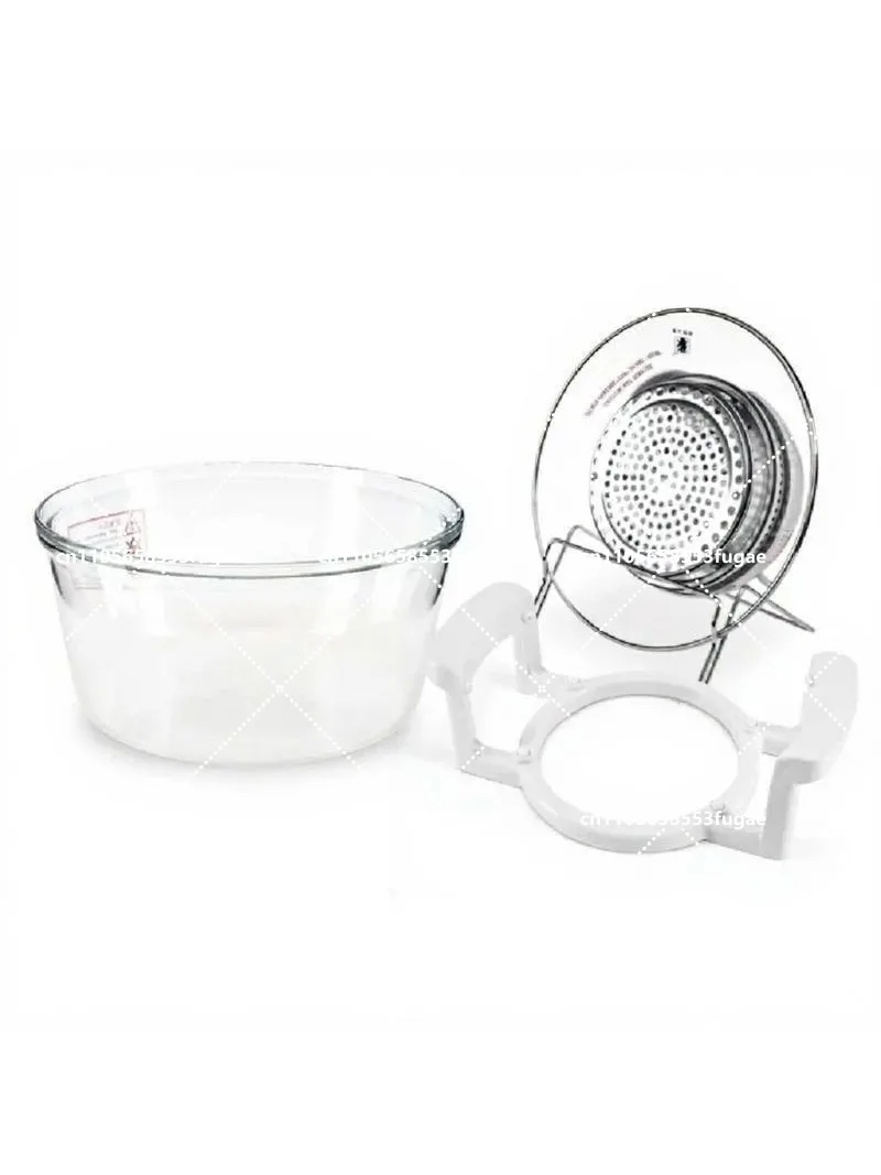 12L Digital Halogen Convection Oven with Glass Bowl, Transparent Air Fryer, 220-240V