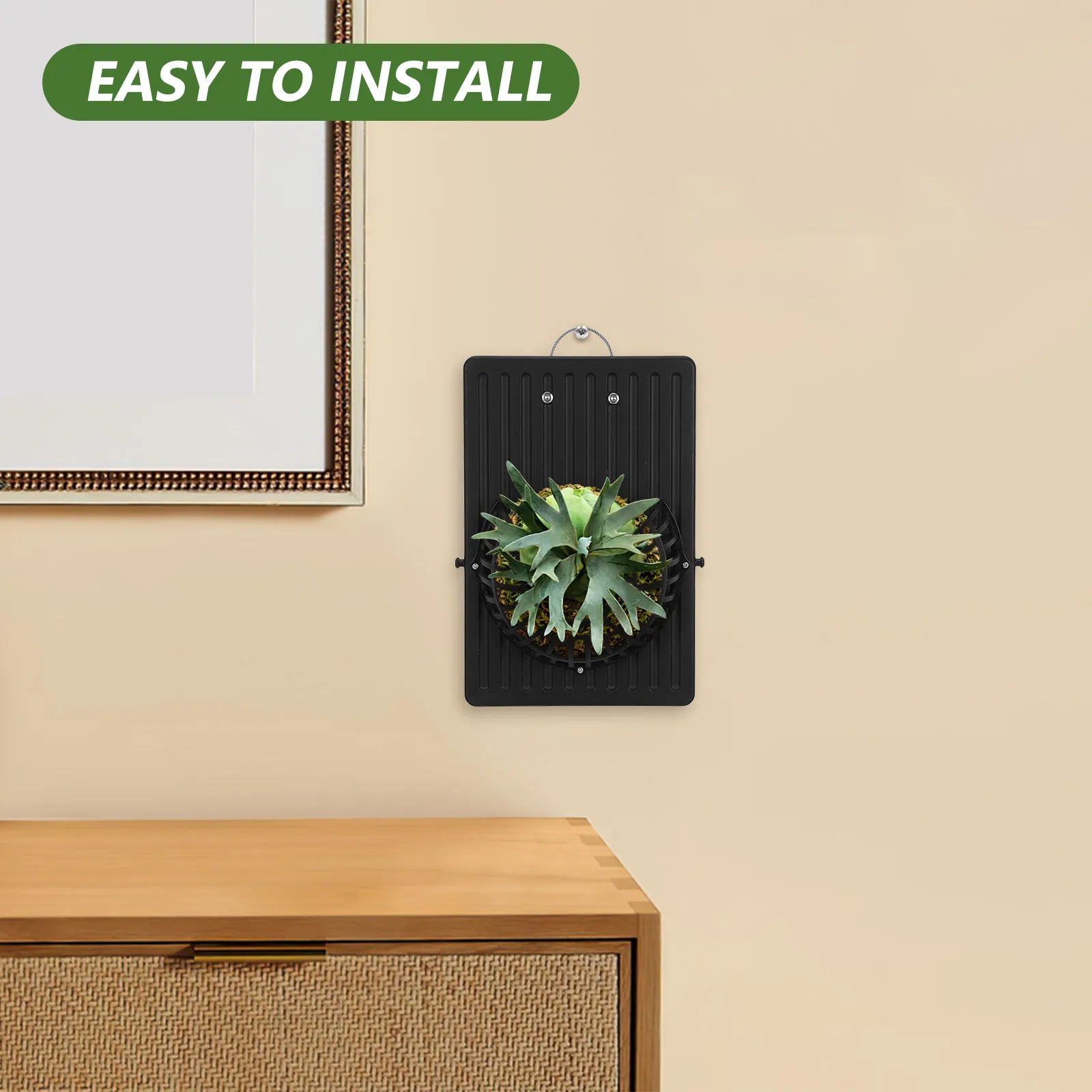 

Wall Hanging Planter Fern Mounting Board for Stag Horn Fern Vertical Plant Wall Board 10.6 X 7 Indoor Plastic Mounting Kit