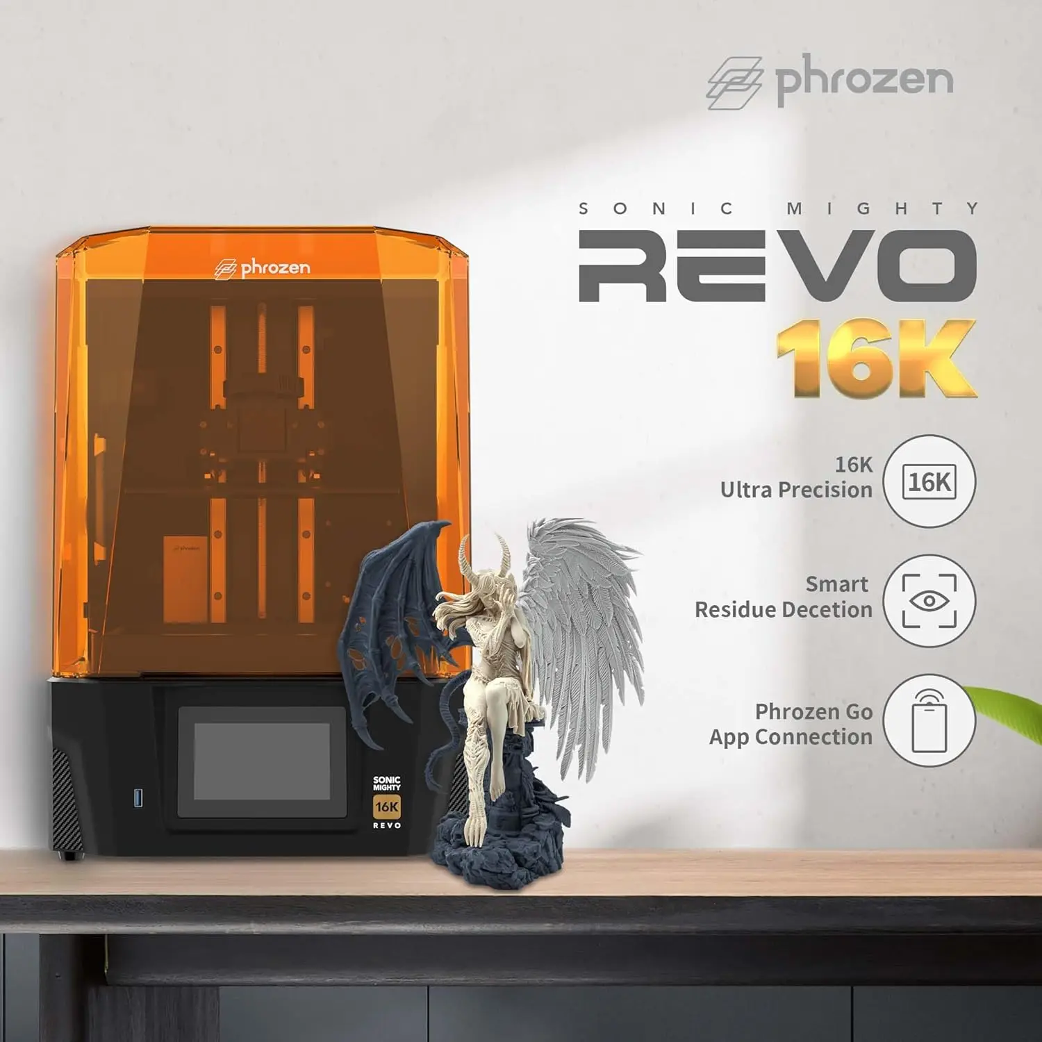 Phrozen Sonic Mighty Revo 16K LCD Resin 3D Printer, 10.1