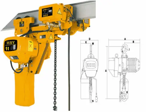 

3 Ton Roof Lifting Machine Material Lift Hoist for High Rise Buildings Electric Chain Hoist