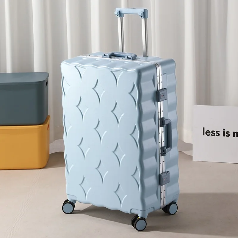2026 Weekend Carry On Luggage Lightweight 20 Inch Airport Safe Roller Suitcase for Women High Style Secure Password Lock