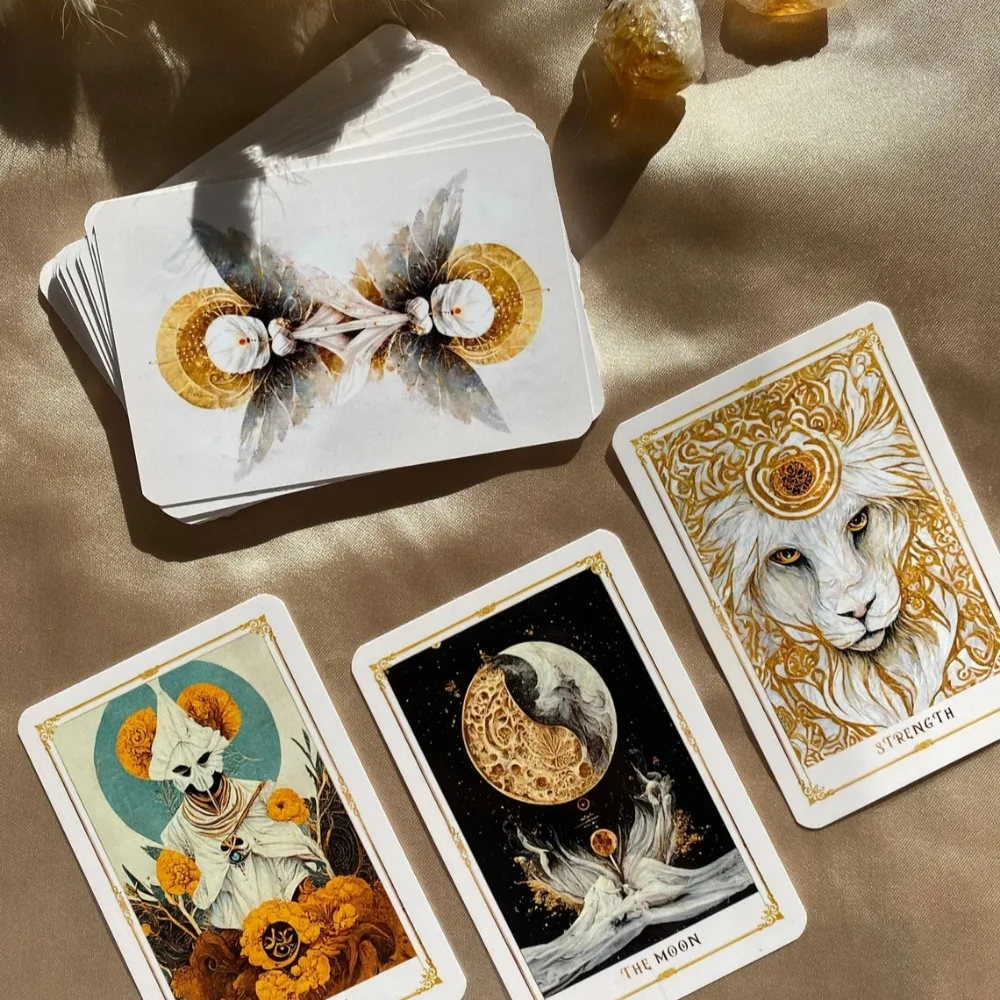 

10.3*6 Cm Magic Moon Tarot Deck 78 Tarot Cards Oracle Deck Divination Tools Artificial Intelligence The Radiance of The Moon