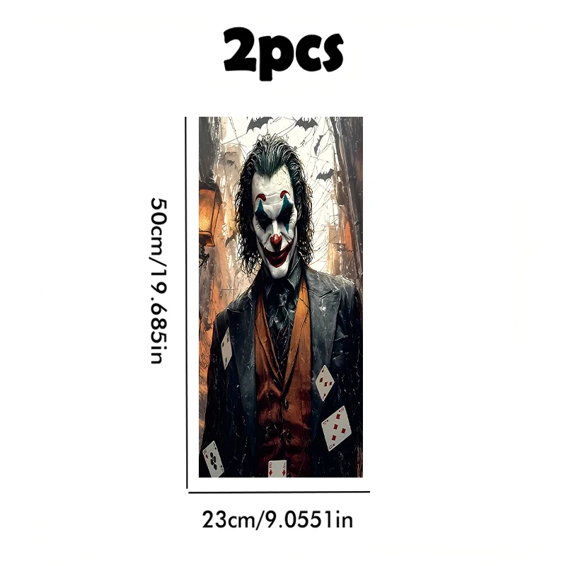 2 pieces of automotive B-pillar stickers Joker Smooth material protection film with anti-scratch properties