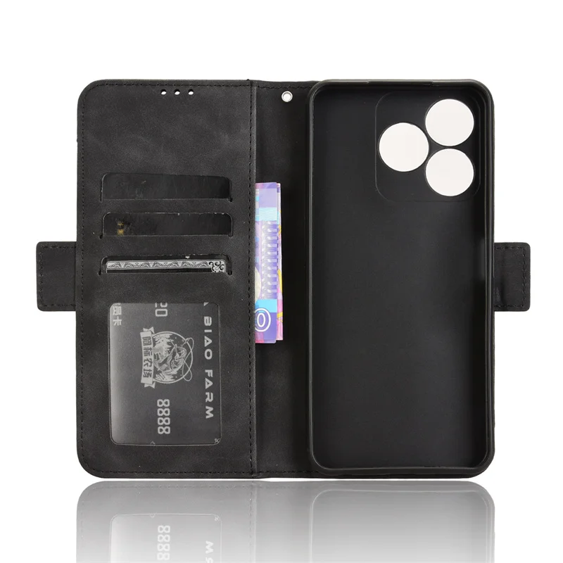 For Wiko T20 Case Skin Feel Solid Color Leather Capa For Wiko T20 Case Card Slot Protect Mobile Phone Case image 3