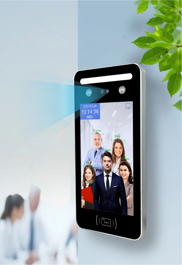 TIMY AI Dynamic 8 Inch IPS Touch Screen Web Cloud Free SDK TCP&IP RFID Card QR Code Scanning Door Access Control Face With Wifi