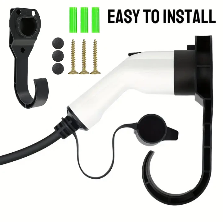 1pc Elektrische Fahrzeug Ladekabel Halter Haken Wand Halterung Elektrische Auto Ladekabel Organizer EV Ladegerät Haken Teile