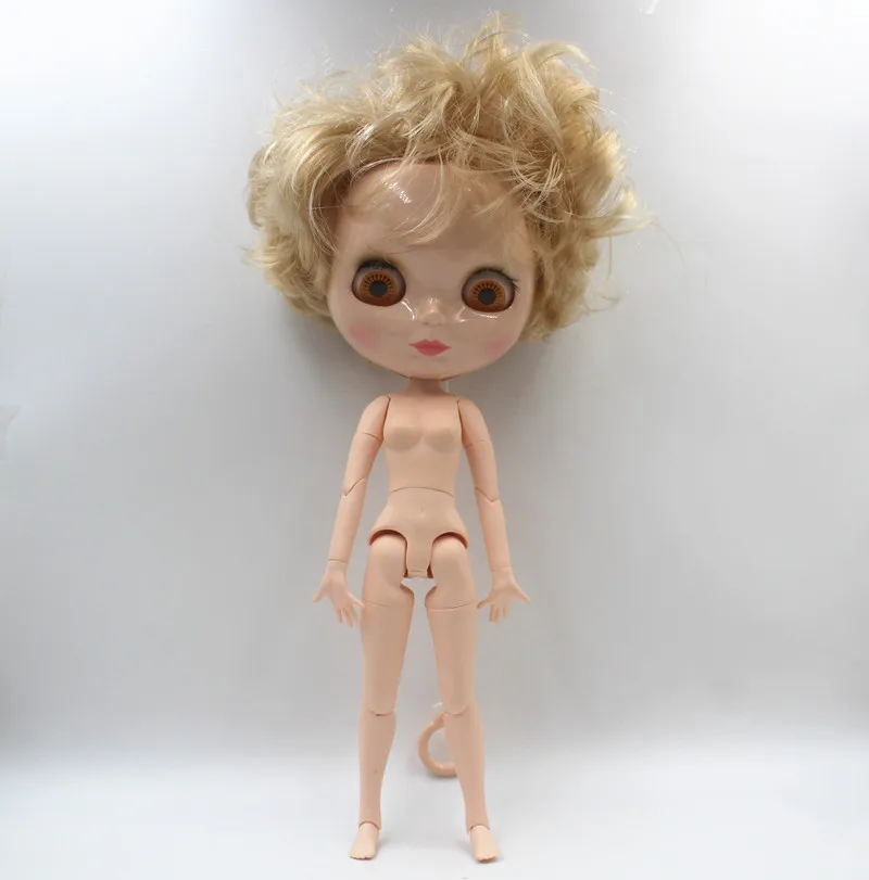 

Free Shipping big discount RBL-25026J DIY Nude Blyth doll birthday gift for girl 4color big eye with beautiful Hair cute toy