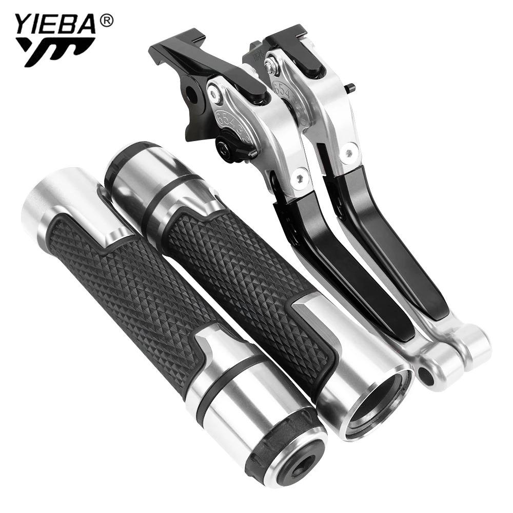 

Motorcycle CNC Moto Adjustable Brake Clutch Levers Handbar End Grips Accessories FOR Aprilia RSV MILLE 2004 2005 2006 2007 2008