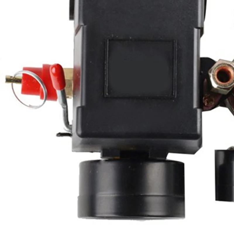 Air Compressor Pressure Switch Pressure W/Valve Control Regulators Gauge 90-120PSI 4 Port Safety Valve Air Compressor