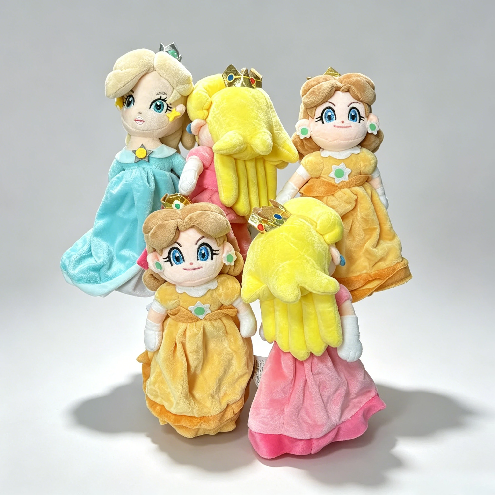 Peluche Suave de Princesa Peach Daisy Rosalina de 25 cm, Adorno Decorativo Kawaii para Sofá, Regalo Coleccionable para Fans
