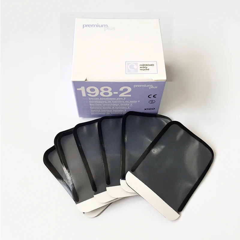 CE Approved Premium Plus Dental X Ray Film Barrier/PSP Scanner Plate Envelopes 100pcs/box