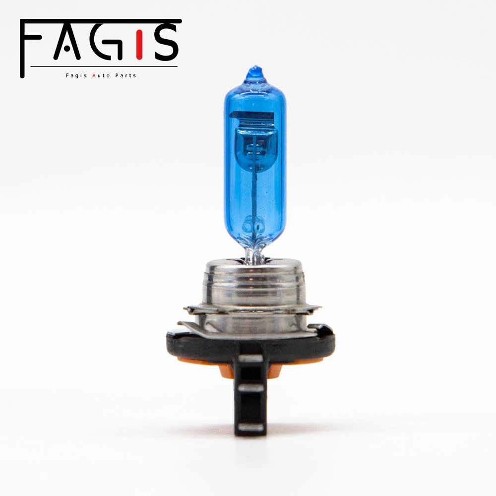 Fagis 1 Pcs H15 12v 15/55w Blue Super White Quartz Glass 4800K Super White Car Headlight Lamps Auto Halogen Bulbs Car Lights