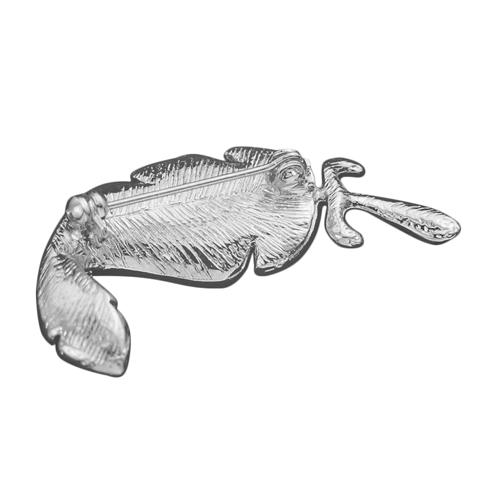 

Leaf Brooch Women Brooches Crystal Breastpins Small Gift Costume Prop Decoration