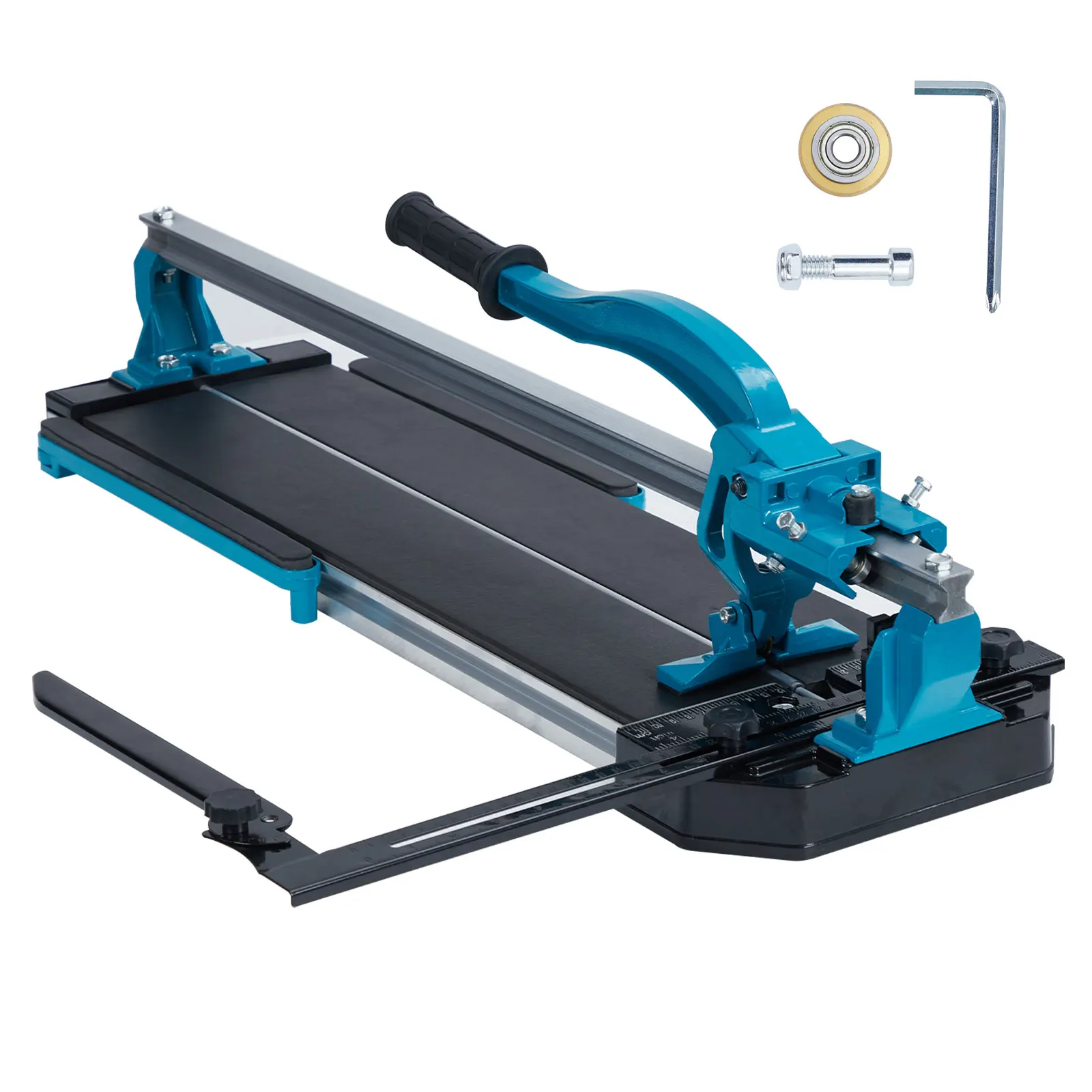 

Manual Tile Cutter, Porcelain Ceramic Tile Cutter With Tungsten Carbide Cutting Wheel, Infrared Positioning, Anti-Skid Feet