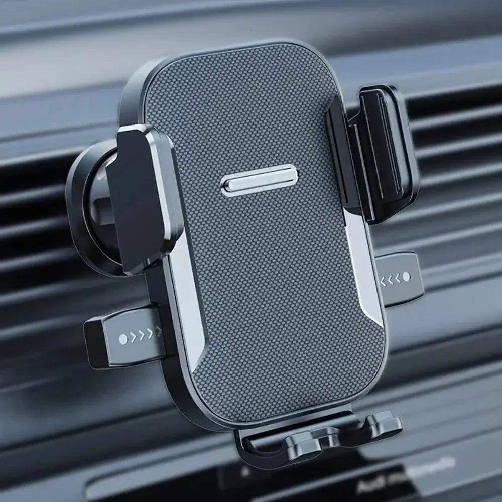 Suporte Universal para Celular Automotivo com Ventosa para Painel e Saída de Ar 360° °   Suporte ajustável de rotação para navegação GPS para iPhone e