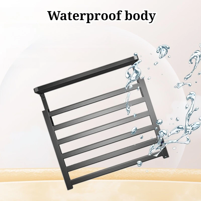 Quick Drying Waterproof Electric Towel Rack Intelligent Constant Temperature Uniform Heating Towel Warmer Bathroom Fixture
