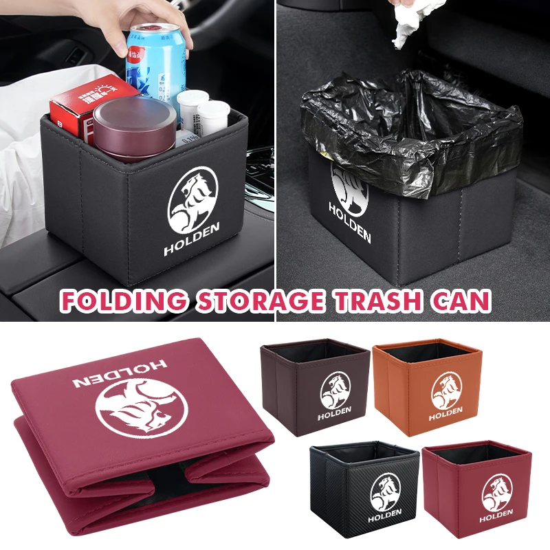 Автомобильный мусорный бак, складная внутренняя кожаная сумка для хранения, аксессуар для Holden Astra Commodore Monaro Trailblazer Colorado