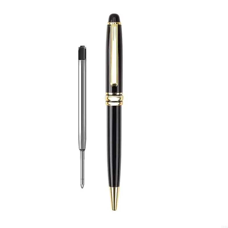 Q5WA Gel Pen Twist Ball Point Pen 0.5 mm Barrel negro para negocios en casa oficina escolar