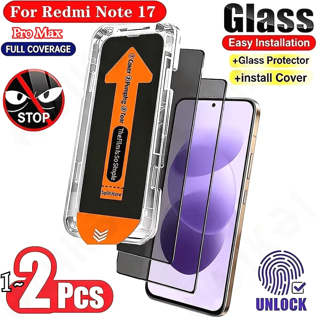 1-3Pcs 1-3Pcs Privacy Screen Protector Tempered Glass for MI Redmi Note 17 Pro Max 15 14 Pro + T Poco F9 Ultra Pro Auto Dust Remove Kit - Aliexpress Deal
