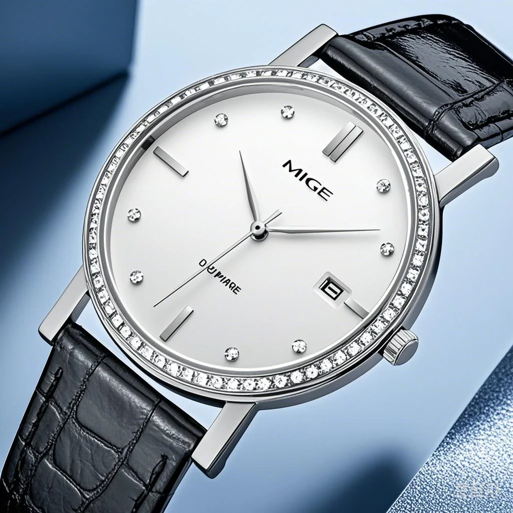 

MIGE Luxury Brand Couple Watch Waterproof Quartz Watch Lover Classic Calendar Diamond Sapphire His or Her Gift