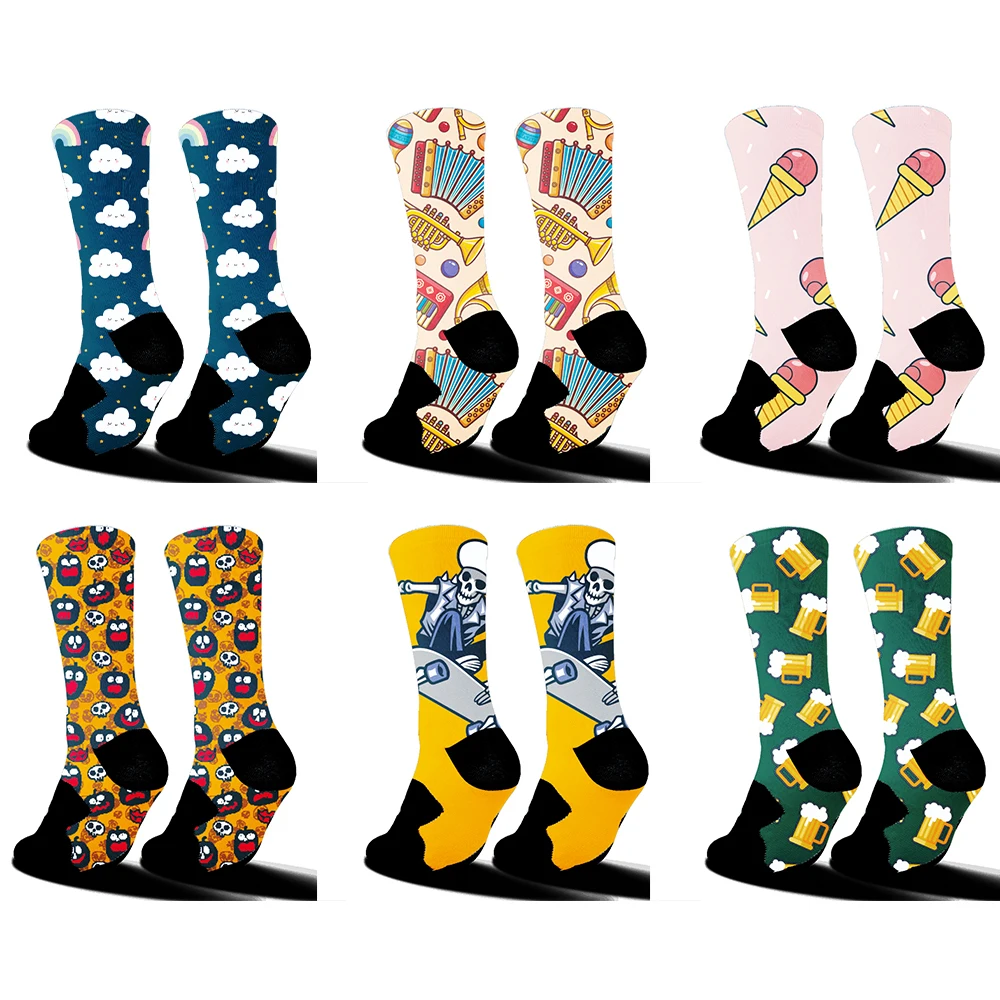 

2025 Summer Bicycle Riding Aero Socks New Seamless Anti-Slip Bicycle Bike Socks Sport pattern Socks