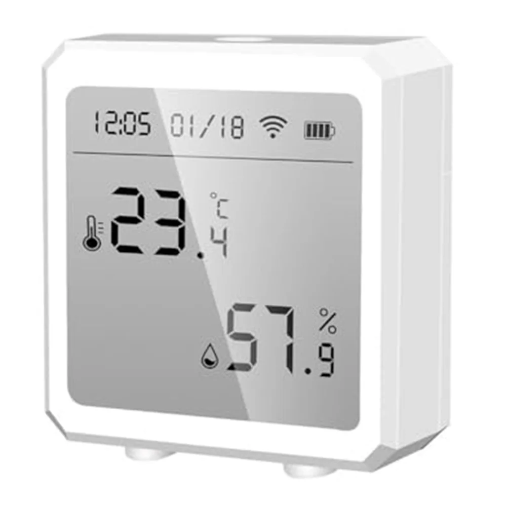 WiFi-Enabled Thermometer Hygrometer Compatible with For TuYa App for Indoor Climate Management and Historical Evaluation