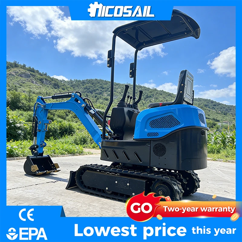 

Micro Digger 1.2 Ton High Efficiency Hydraulic Digger For Landscaping And Trenching