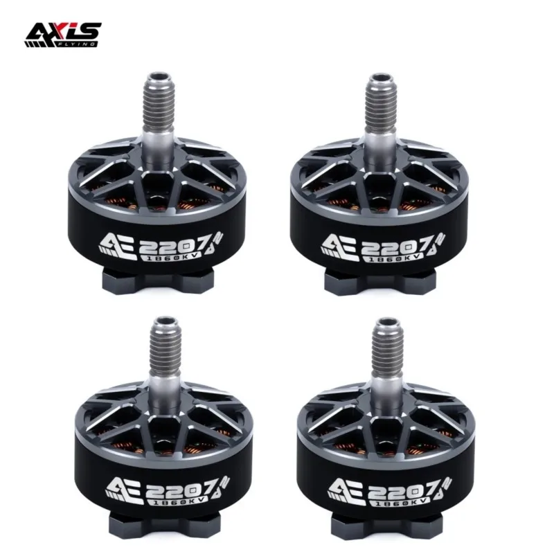 4PCS AxisFlying AE2207 V2 1960KV 1750KV 4~6S Brushless Motor 5mm Shaft Suitable 5inch Propeller Flower FlyTraversing Drone