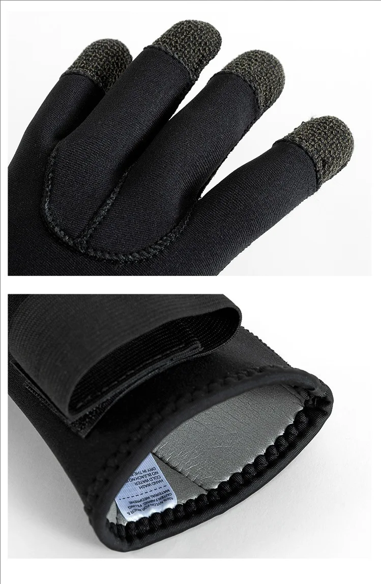 3/5mm Verdicken Kevlar Tauchen Handschuhe Kratzfest Fisch Jagd Warme Handschuhe Deep Dive Unterwasser Speerfischen Skifahren Handschuhe – Detail 19