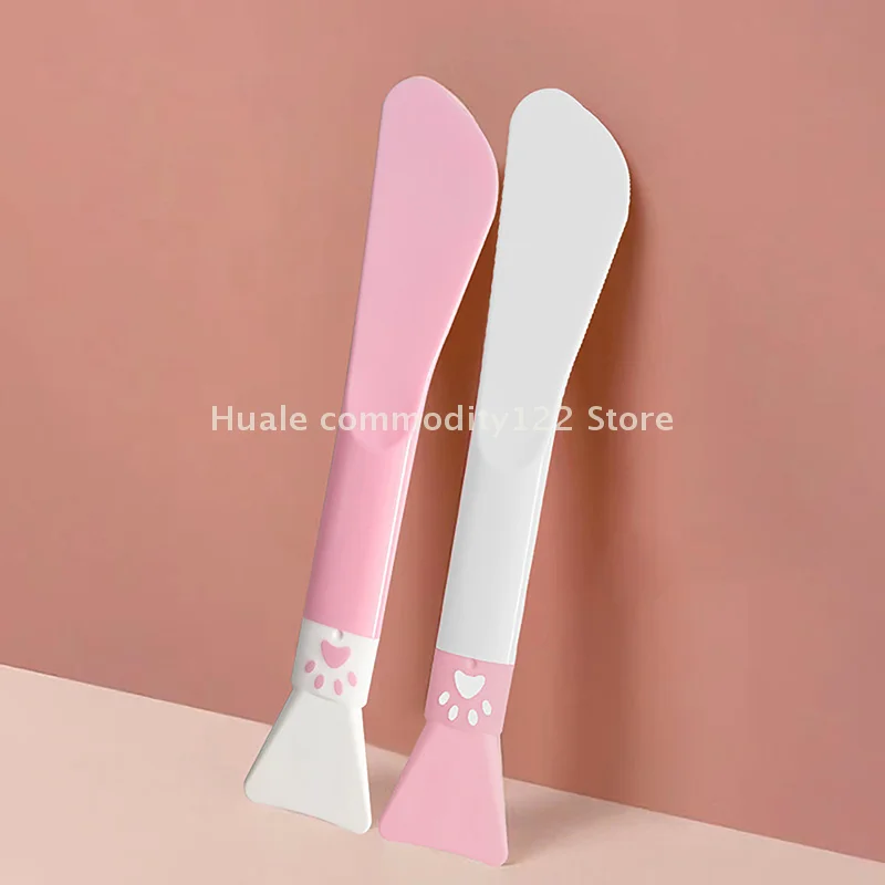 かわいい足シリコーンフェイシャルマスクブラシスクレーパーダブルヘッドフェイシャルマスク泥ブラシ美顔ツール洗顔ブラシ