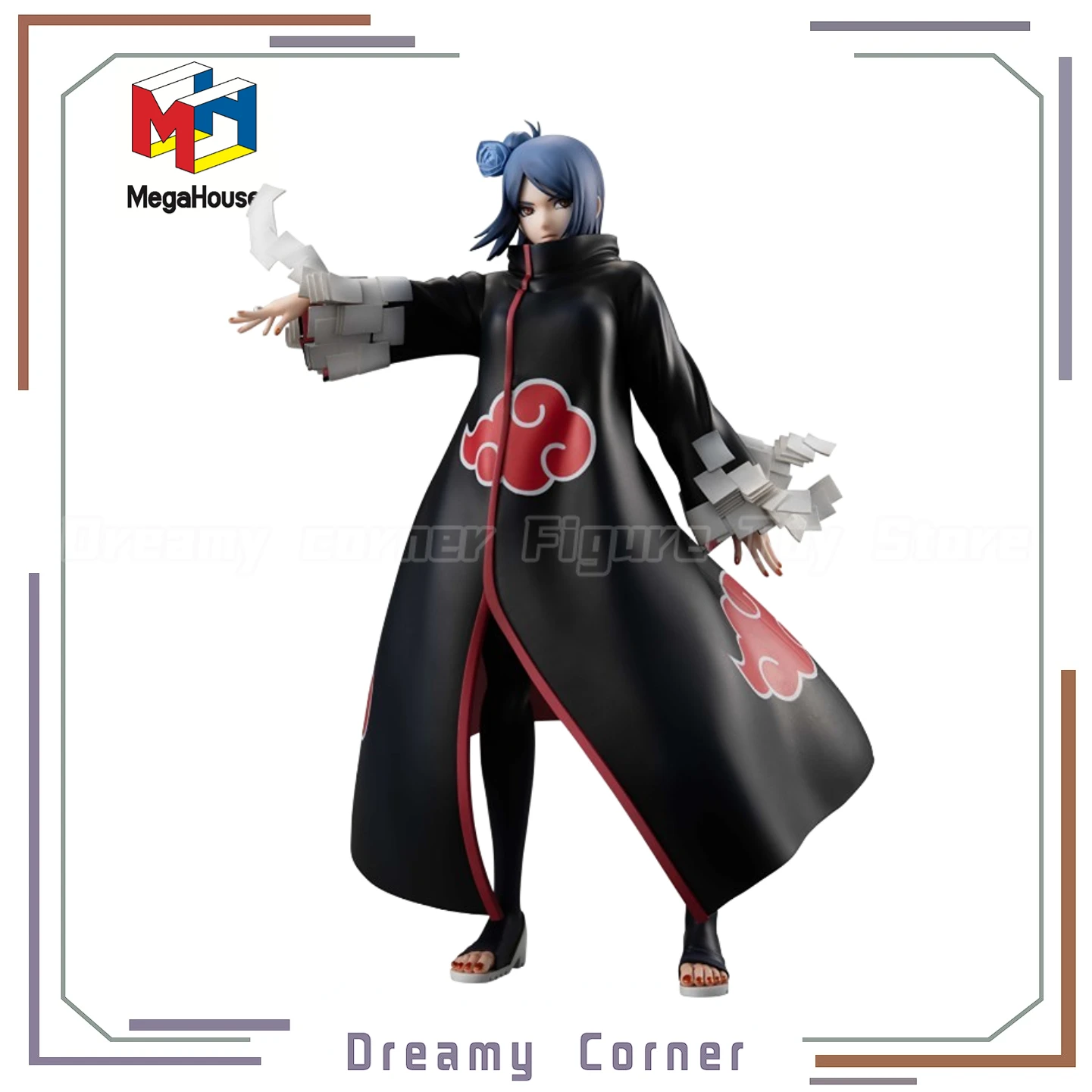 【in Stock】original Megahouse GALS Series Naruto Shippuden Konan Figures