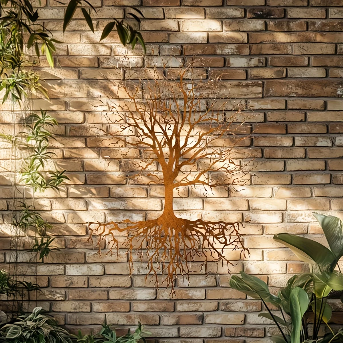 Home Decor Garden Ideas - Hayat Ağacı Demir Sanatı Duvar Heykeli
