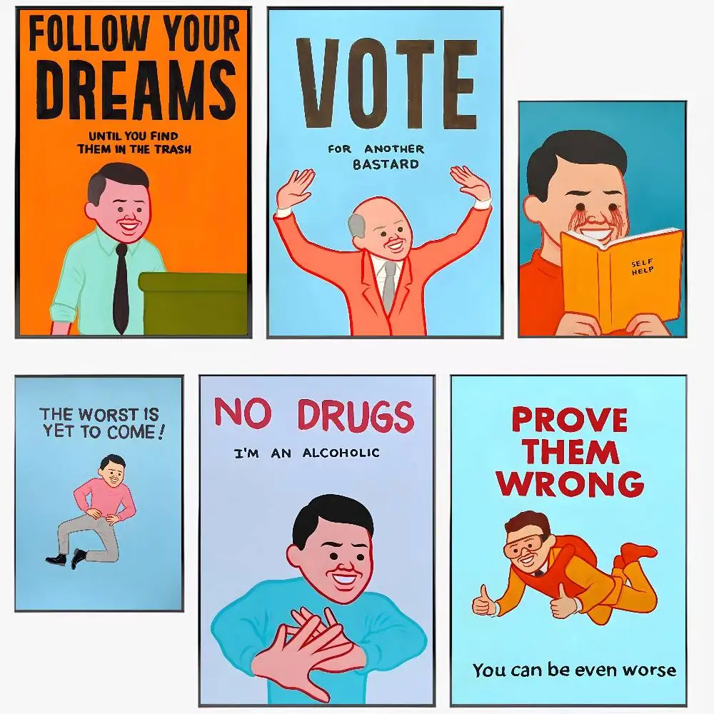Joan Cornella Prints Anime-Poster, HD-Kunst, klebrige Wand, wasserdicht, für Zuhause, Wohnzimmer, Schlafzimmer, Bar, ästhetische Dekoration