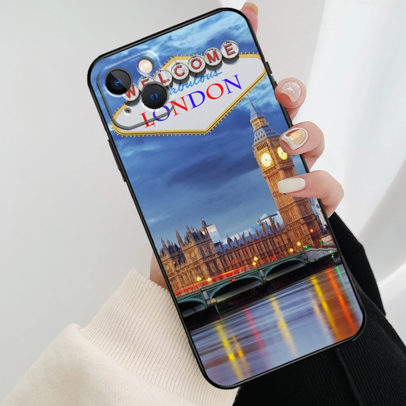 Las Vegas Sign LIGHTS Nevada Rome Phone Case For iPhone 11 12 14 Pro Max 13 Mini X XR XS Max 7 8 Plus SE 2020 Soft Back Cover