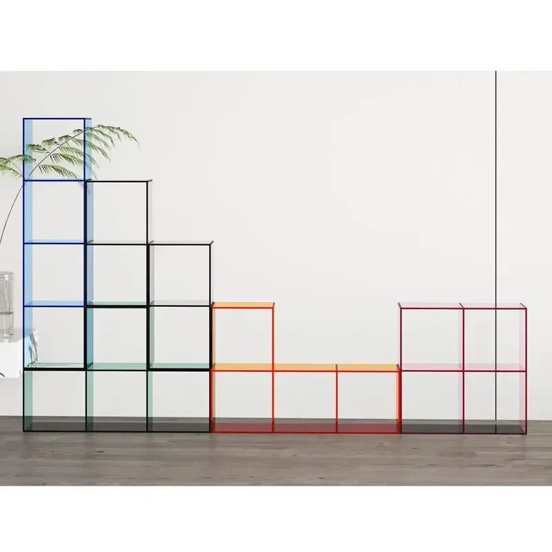 Acrylic Bookcase Household Multi-Layer Floor Display Cabinet