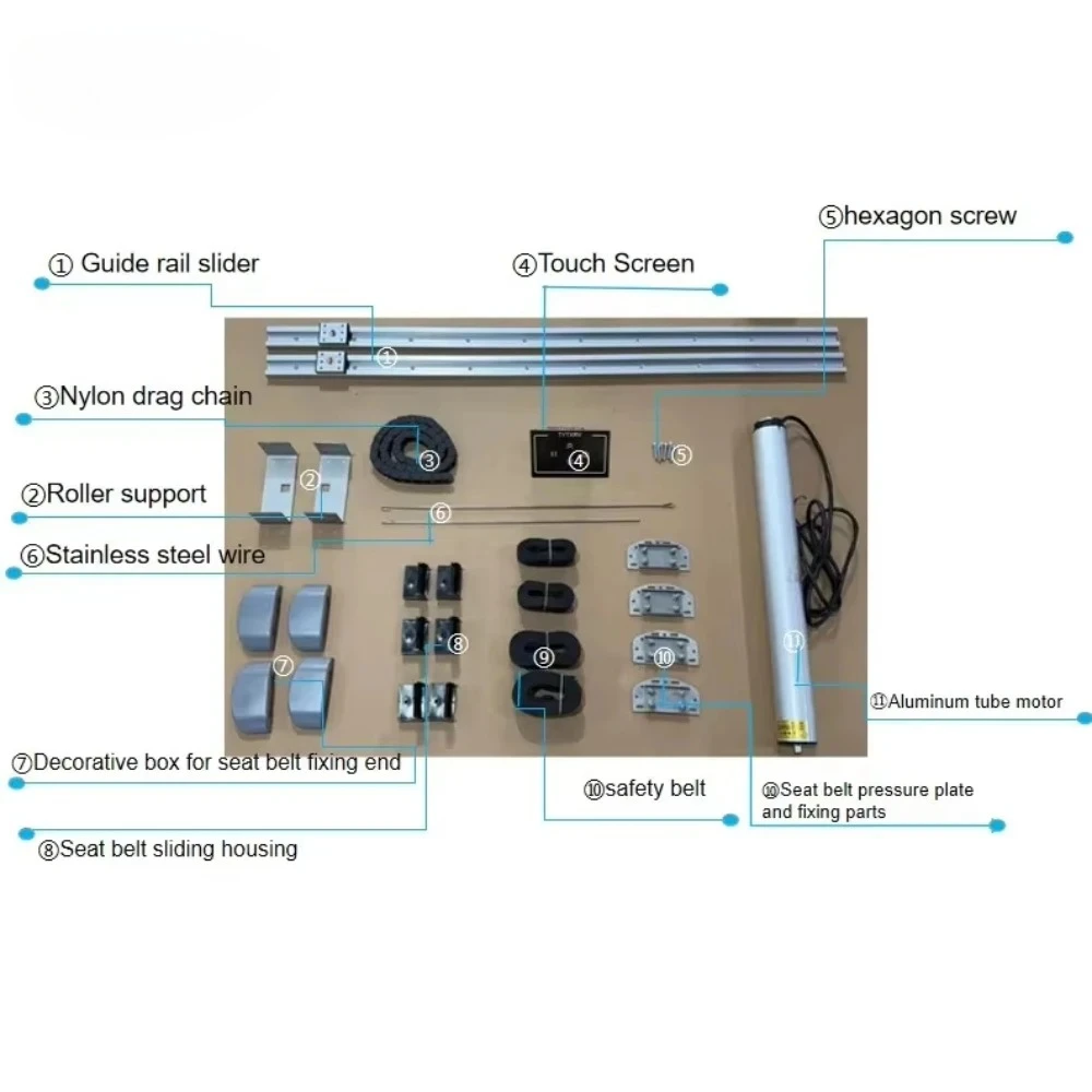 Caravan 12V/24V/220V Adjustable Bed Lift System Aluminum, RV Campervan Bed Lift, Motorhome Accessories, Customisable Dimensions