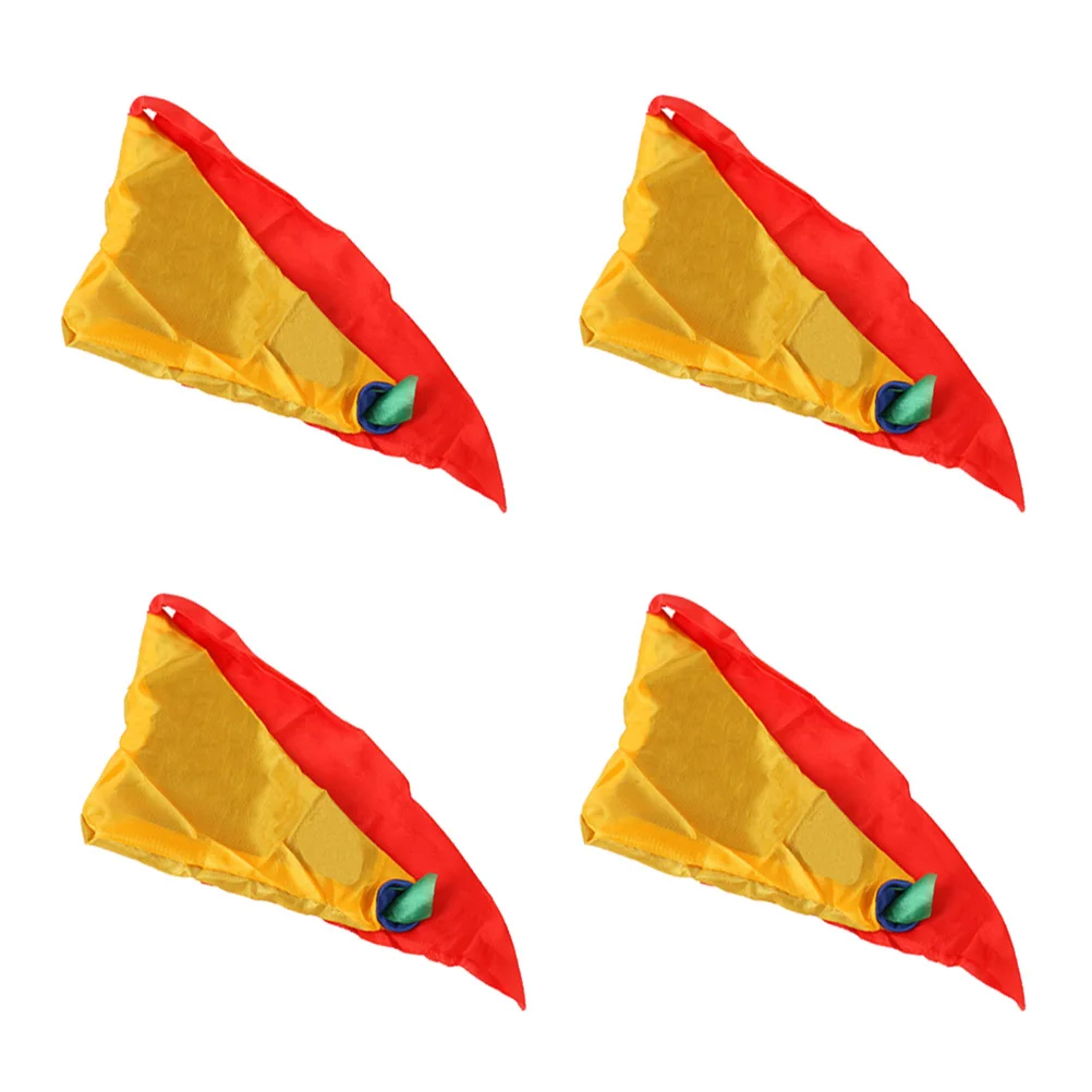 4 قطعة وشاح متغير اللون الدعائم منديل حريري مشرق 4 ألوان لأداء الشارع حفلة هدية اللون وشاح الدعائم #6