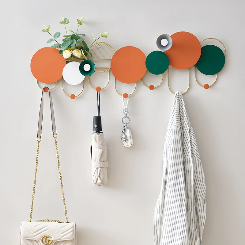 &Space Saving Indoor Coat Racks Minimalist Open Modern Plastic Hallway Hotel Wall Porte Manteau