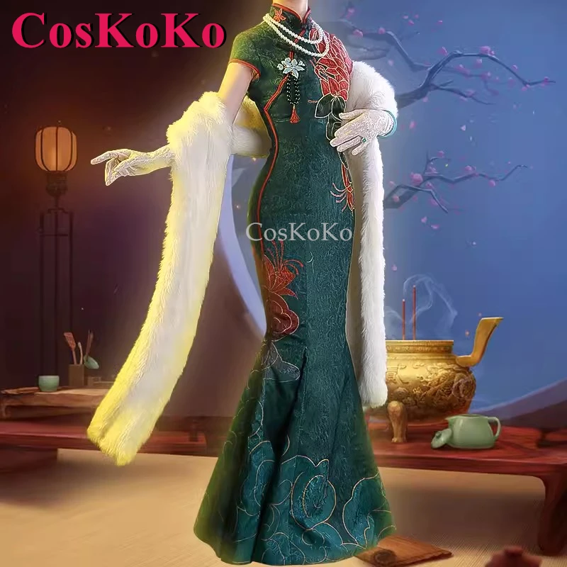 CosKoKo Lady Thirteen Cosplay Game Identity V Costume Gorgeous Elegant Uniform Dress Halloween Party Role Play Clothing S-L New