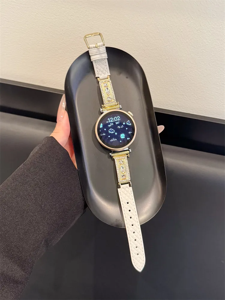 

Diamond studded card with diamond grid pattern suitable for Huawei GT5/GT5 Pro/GT4/GT2/3/4 22mm/20mm/18mm fashionable watch stra