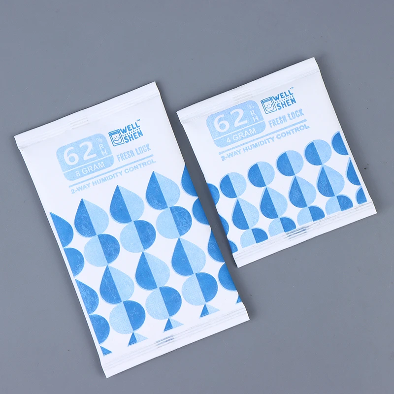 Pacchetti idratazione ottimale 4g / 8g, 62% RH per conservare e polimerizzazione di boccioli di fiori e erbe, bilanciatore dell'umidità