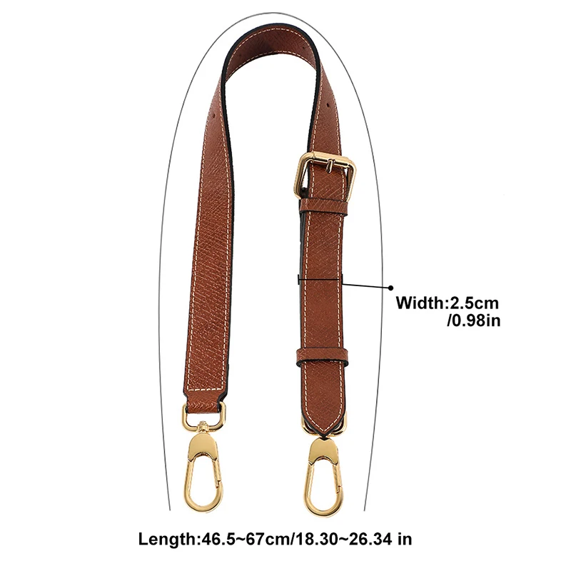 High Quality Multi Colored Cowhide Webbing Bag Shoulder Strap For Bag Replacement Adjustable Purse Handle Crossbody Strap