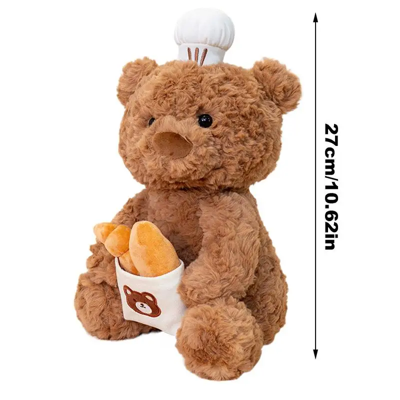 Bear Stuffed Animal Soft Huggable Plush Bear Figurine Toy Adorable Animal Doll Toy Stuffed Animal Plush Toy For Girlfriend Wife