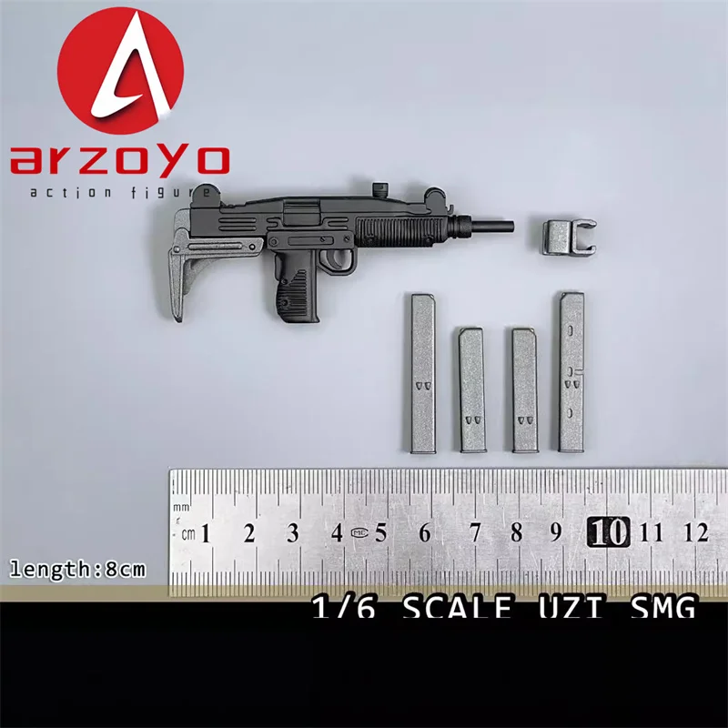 1/6 Skala UZI Maschinenpistole Modell 8 cm Kunststoff Soldat Szene Zubehör Requisiten Fit 12-zoll Männlich Weiblich Action Figur körper