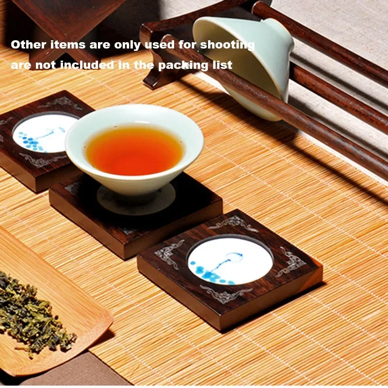 Japanese Zen Bamboo Weave Tea Mats Table Runners Curtains Table Cover Kung Fu Tea Set Accessories Home Decor Coffee Tablecloth