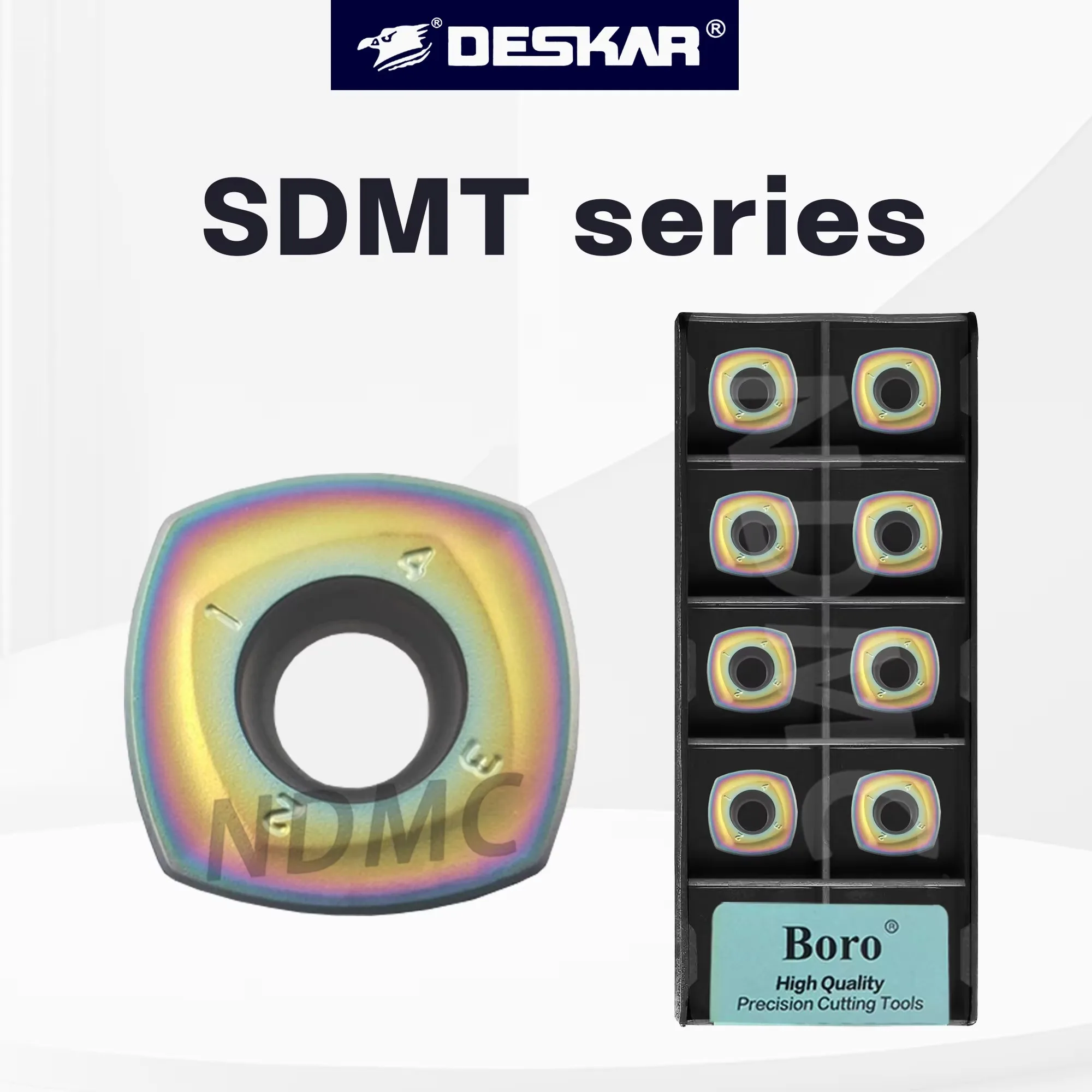 Фрезы для токарных станков с ЧПУ серии DESKAR SDMT, быстроподающие, SDMT120512-PH TF618, SDMT150512-PH TF618, для закаленной стали