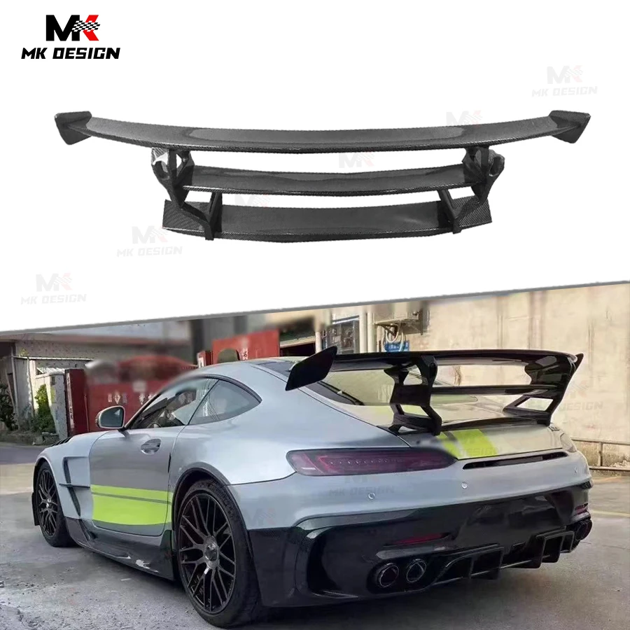 Carbon Fiber BS Style Rear Wing for AMG GT GTS 2 Doors Coupe 2015-2018 Rear Trunk Spoiler Wing Body Kit Car Accessories