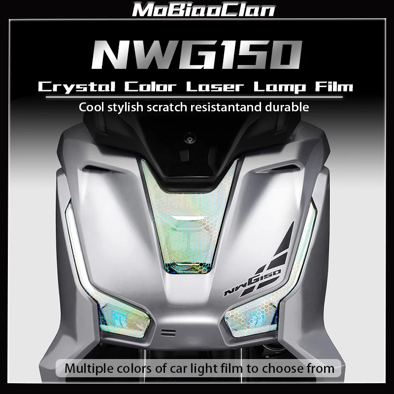 

For Honda NWG150 NWG 150 nwg150 Honeycomb Laser Lamp Film Smoked Black Tail Lamp Film Sticker Accessories
