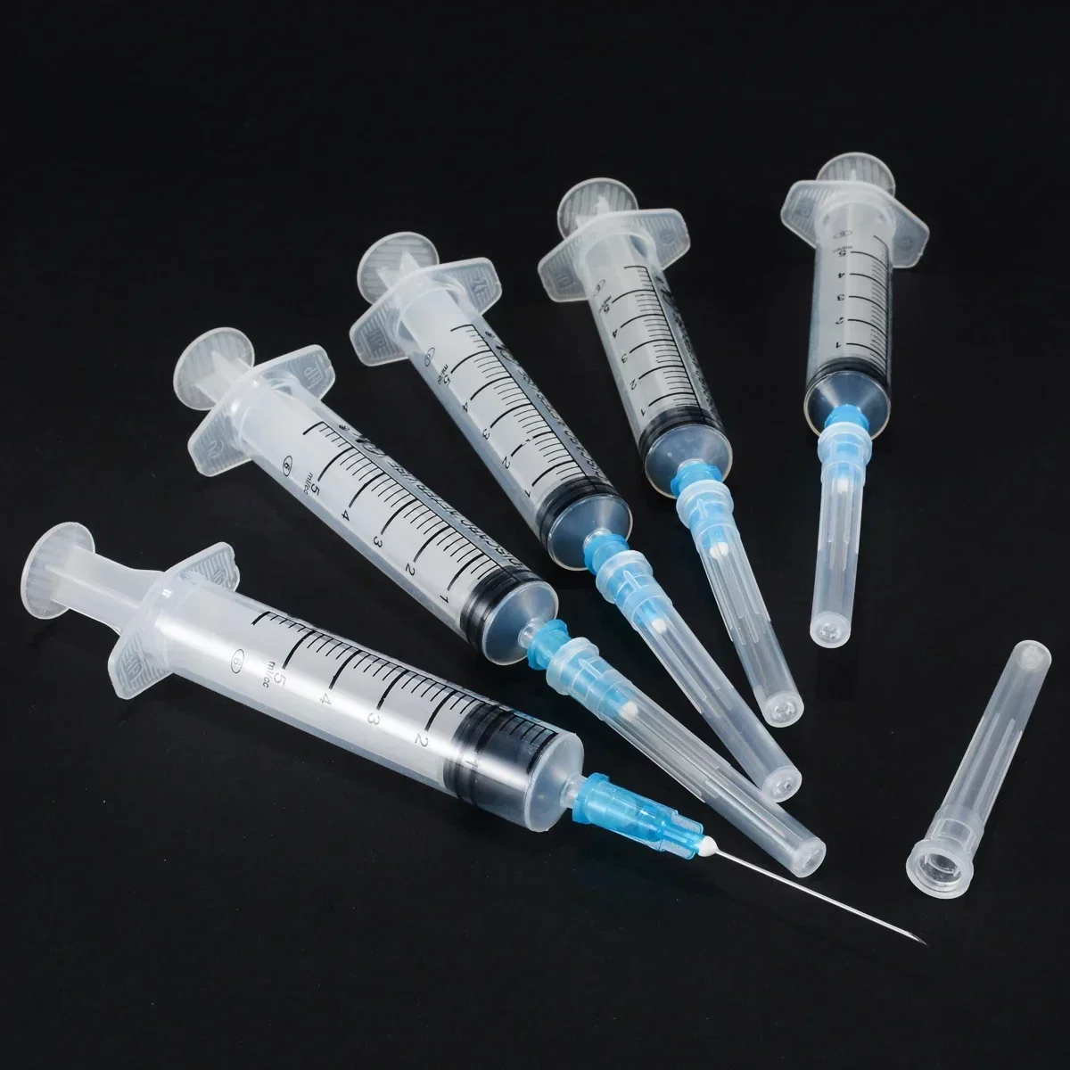 Past End 5ml And Syringe Sharp Storage For Glue Set Soldering Sharp Syringe Oil Needle Plastic Cap With 5